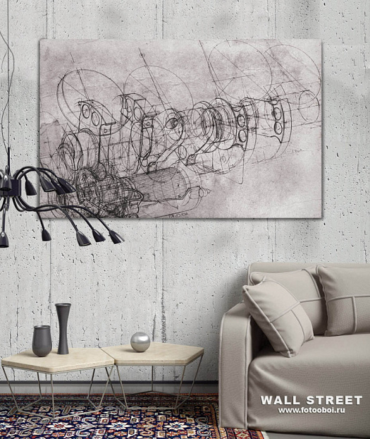 Фотообои в интерьере артикул Induction 2, INDUCTION, Wall street Фотообои в интерьере артикул Induction 2, INDUCTION, Wall street